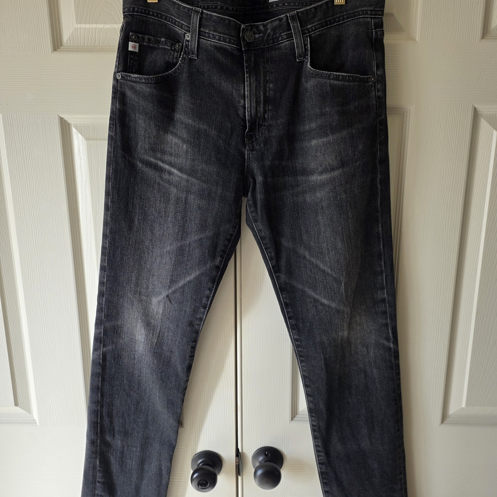 AG Adriano Goldschmied Men's Dark Wash Slim Jeans